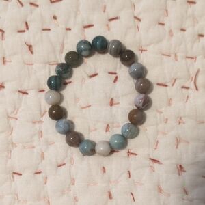 Green Earth Toned Beaded Bracelet